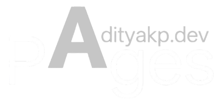 adityakp.dev Pages